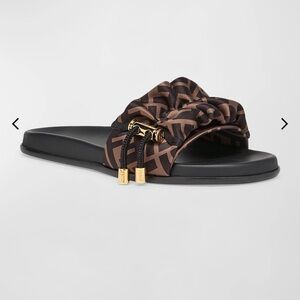 Fendi Illusion FF Slide Sandals